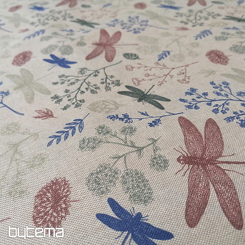 Tissu déco Libellules