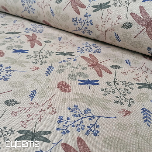 Tissu déco Libellules