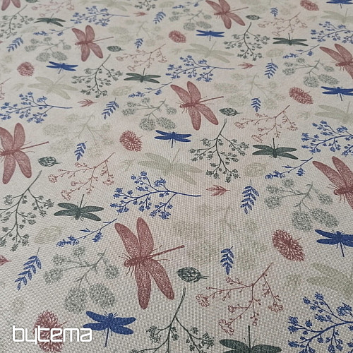 Tissu déco Libellules