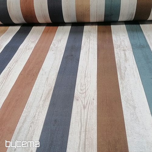 Tissu déco Rayures océan