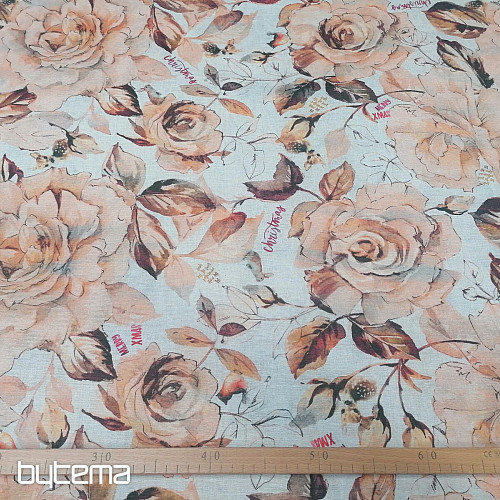 Tissu de décoration de Noël Fleurs d&#39;harmonie