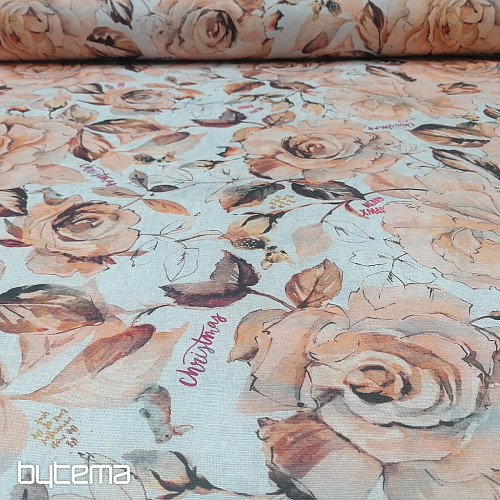 Tissu de décoration de Noël Fleurs d&#39;harmonie