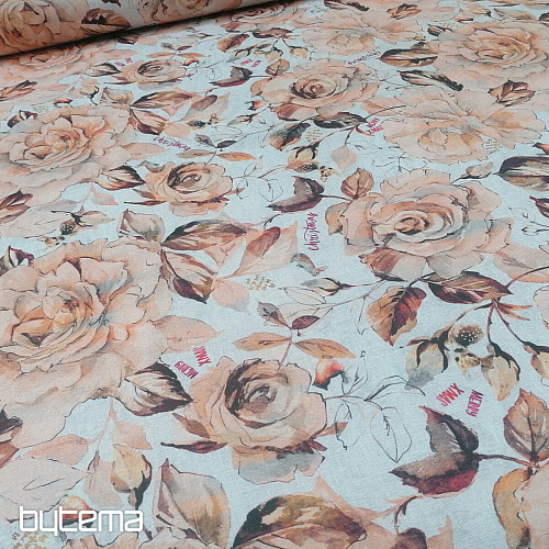 Tissu de décoration de Noël Fleurs d&#39;harmonie