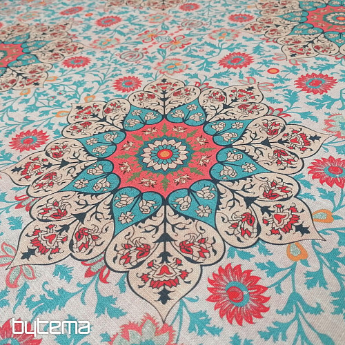Tissu déco Sayuri turquoise