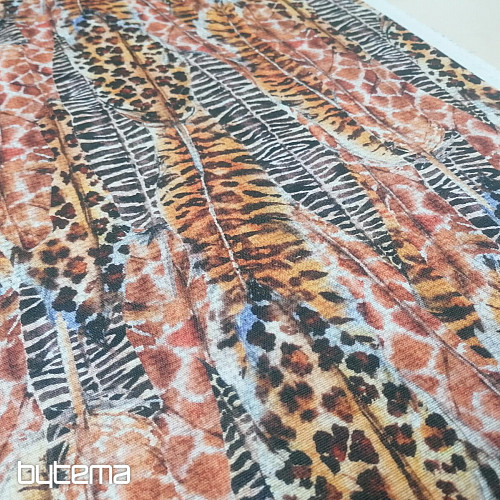 Tissu déco Plumes de guépard