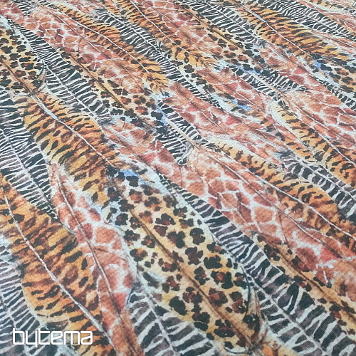 Tissu déco Plumes de guépard