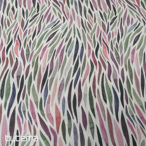 Tissu déco Izaro vert-violet
