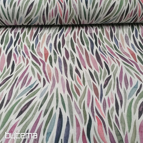 Tissu déco Izaro vert-violet