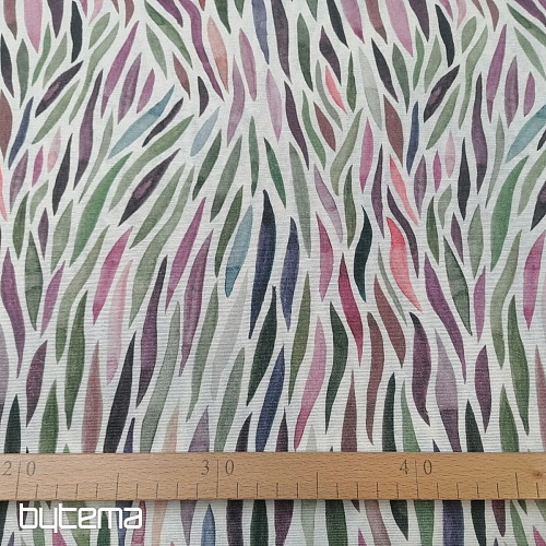 Tissu déco Izaro vert-violet