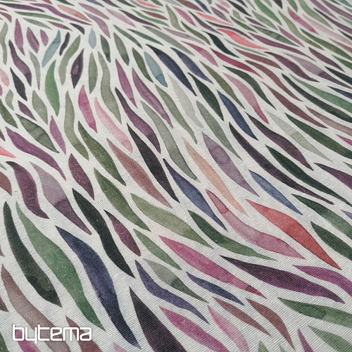 Tissu déco Izaro vert-violet