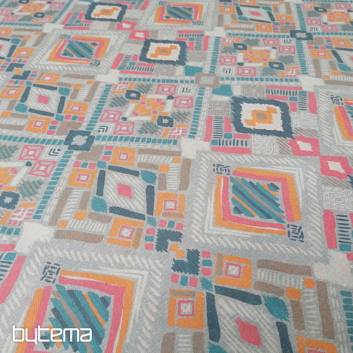 Tissu décoratif Zoya avec des losanges