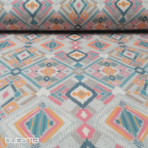 Tissu décoratif Zoya avec des losanges