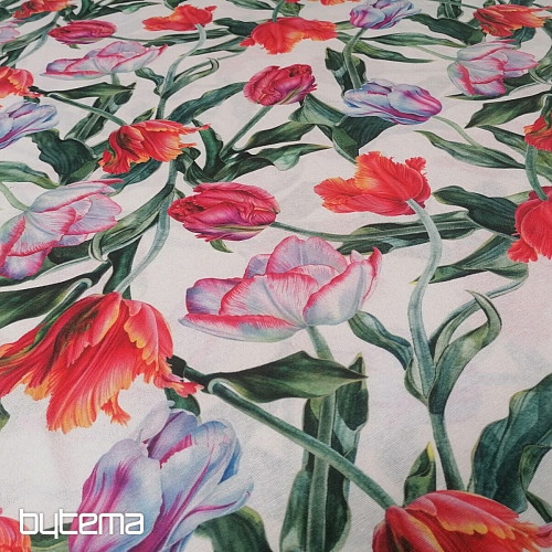 Tissu déco Shaggy tulipes