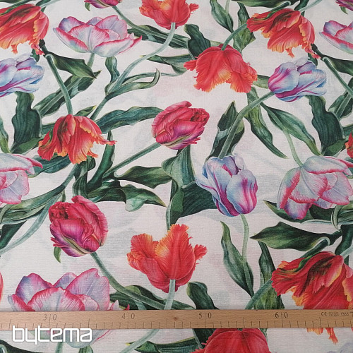 Tissu déco Shaggy tulipes