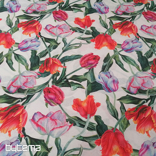 Tissu déco Shaggy tulipes