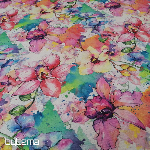 Tissu décoratif FLEURS D&#39;URŠULA