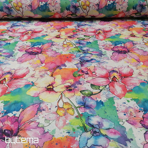Tissu décoratif FLEURS D&#39;URŠULA
