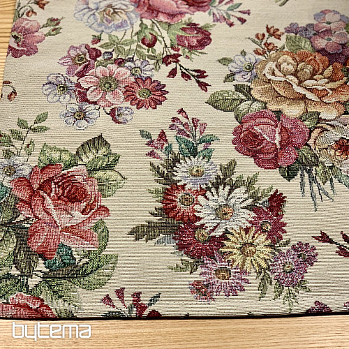 Nappe tapisserie, foulard Bouquet