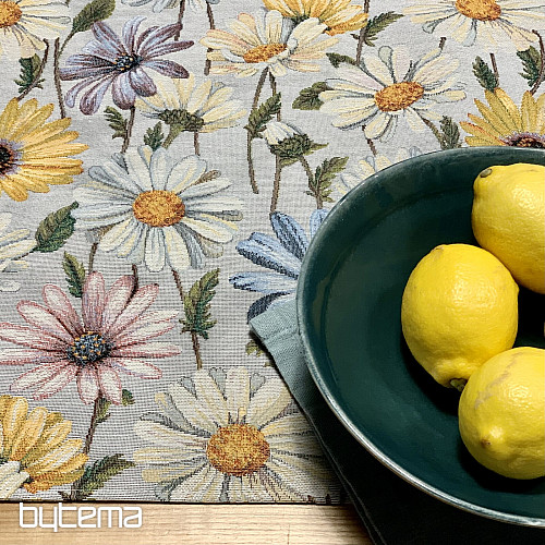Nappe et foulard tapisserie DAISY