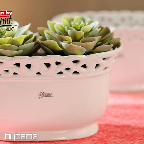 Dentelle Jardinka blanche 24 cm