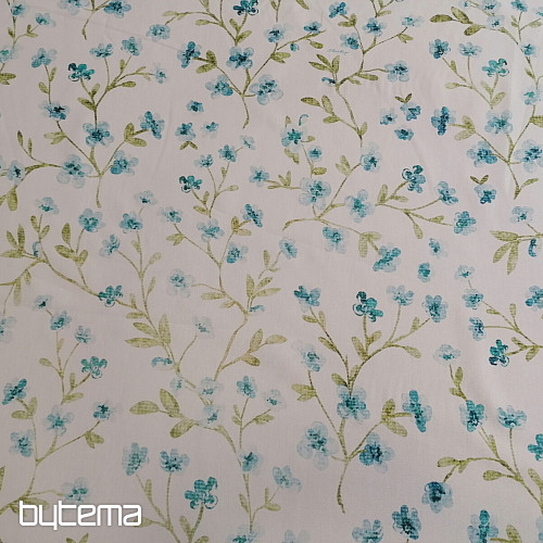 Tissu décoratif SAKURA BLEU