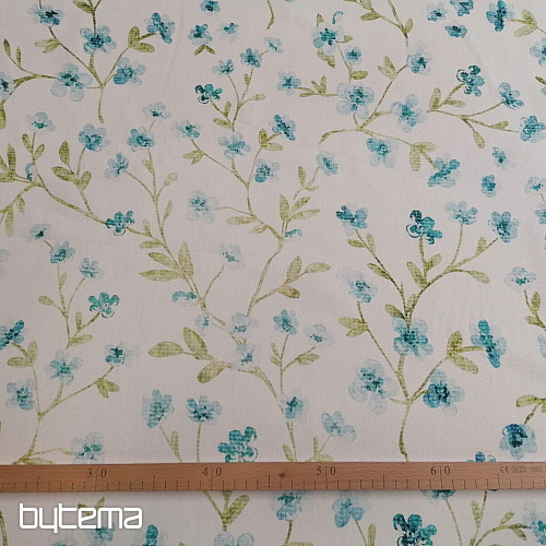 Tissu décoratif SAKURA BLEU