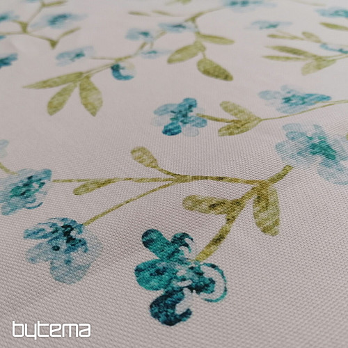 Tissu décoratif SAKURA BLEU