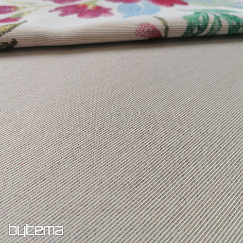 Tissu tapisserie couleur unie - NATUR