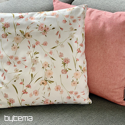 Housse de coussin Twister jardins C25 rose