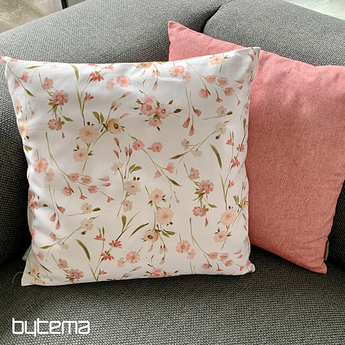 Housse de coussin Twister jardins C25 rose