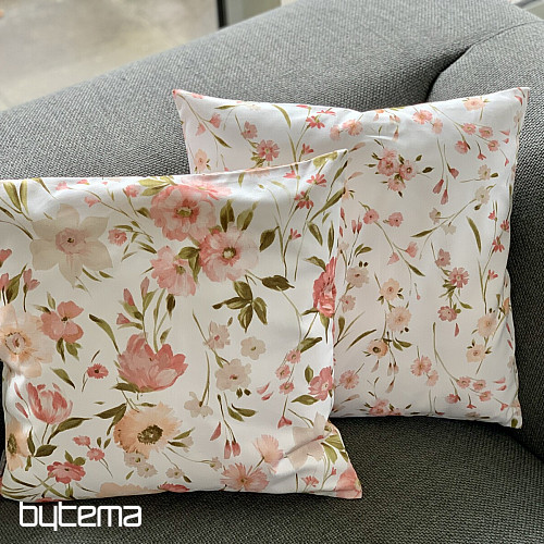 Housse de coussin Twister jardins C25 rose