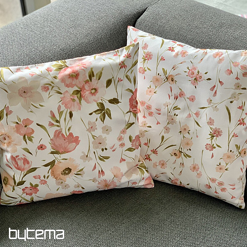 Housse de coussin Twister jardins C25 rose