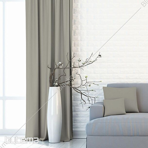 Tissu décoratif BLACKOUT pour rideaux gris foncé 164