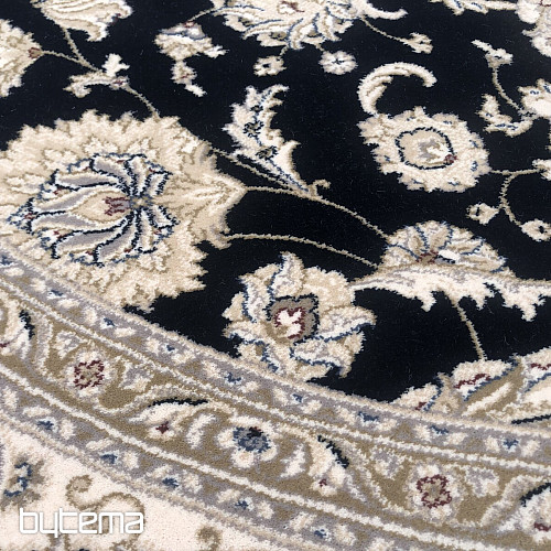 Tapis classique rond en laine DIAMOND 7253/500