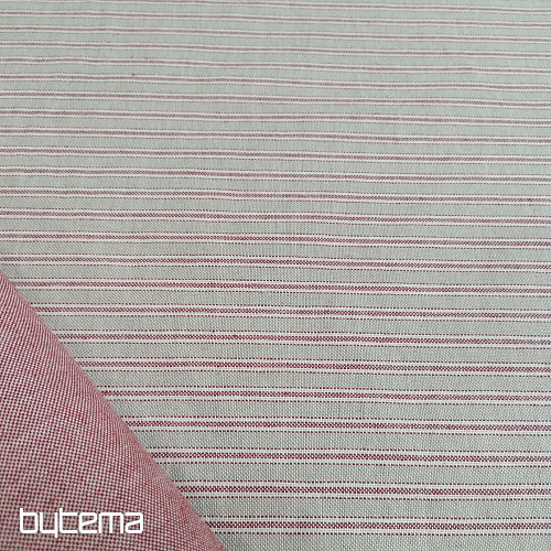 Tissu de décoration Rayures Iris - bordeaux 65