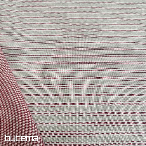 Tissu de décoration Rayures Iris - bordeaux 65
