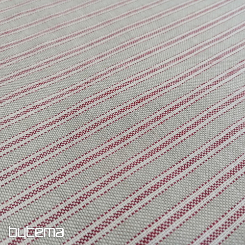 Tissu de décoration Rayures Iris - bordeaux 65