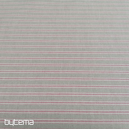 Tissu déco Rayures Iris - rose 76