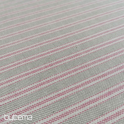 Tissu déco Rayures Iris - rose 76