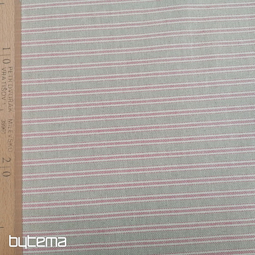 Tissu déco Rayures Iris - rose 76