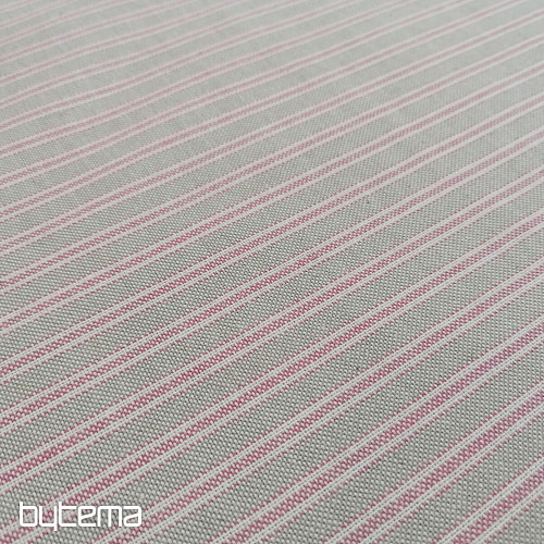 Tissu déco Rayures Iris - rose 76