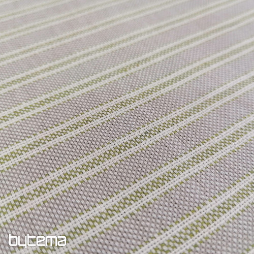 Tissu déco Rayures Iris - vert 66