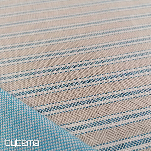 Tissu déco Rayures Iris - bleu 77