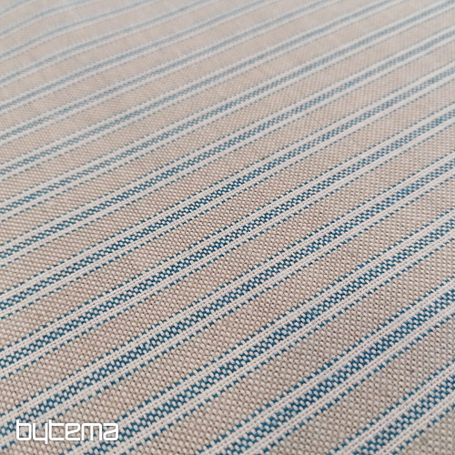 Tissu déco Rayures Iris - bleu 77