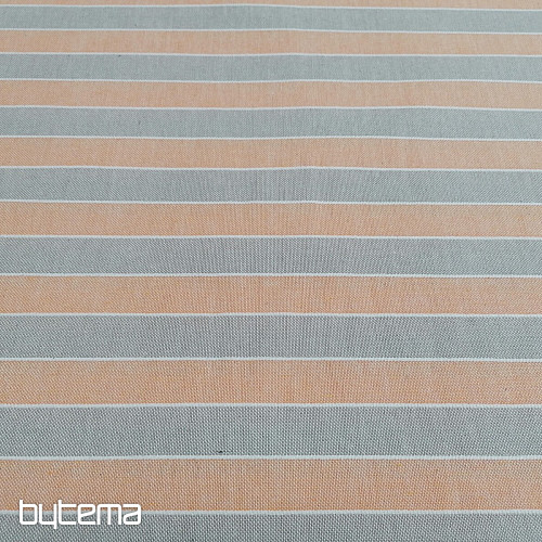 Tissu déco Rayures Trebol - orange 2 cm 75