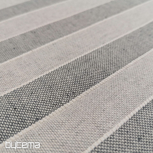 Tissu déco Rayures Trebol - gris 2 cm 72