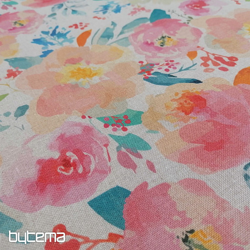 Tissu déco Fleurs pastel