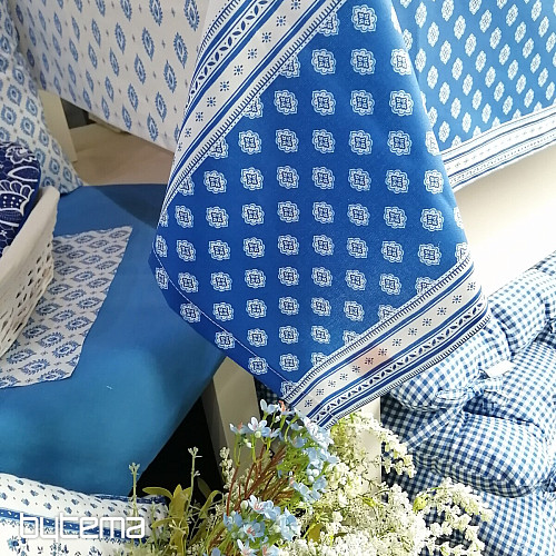 Coton traité Téflon - Feuilles avec bordure