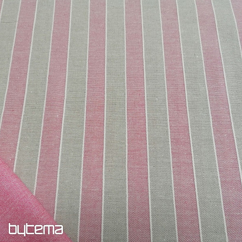 Tissu déco Rayures Trebol - rose 2 cm 76