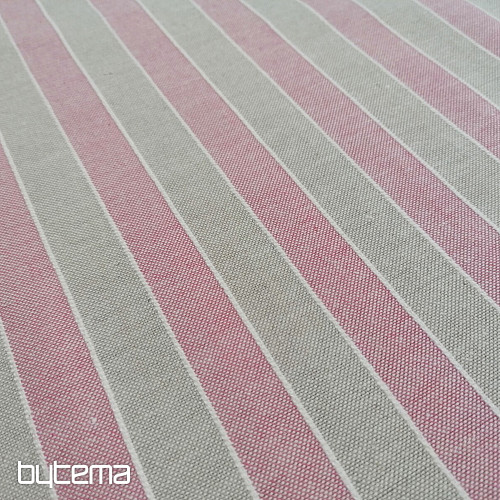 Tissu déco Rayures Trebol - rose 2 cm 76